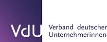 Logo mit Text "Verband deutscher Unternehmerinnen VdU"
