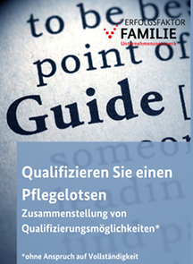 Qualifizieren Sie einen Pflegelotsen - Zusammenstellung von Qualifizierungsmöglichkeiten