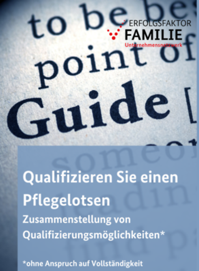 Qualifizieren Sie einen Pflegelotsen - Zusammenstellung von Qualifizierungsmöglichkeiten