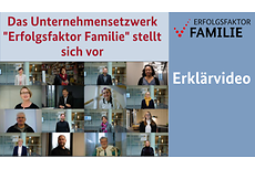 Standbild aus dem Video Imagefilm des Unternehmensnetzwerks "Erfolgsfaktor Familie"