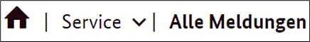 von links nach rechts Haus für Startseite > Service > Alle Meldungen