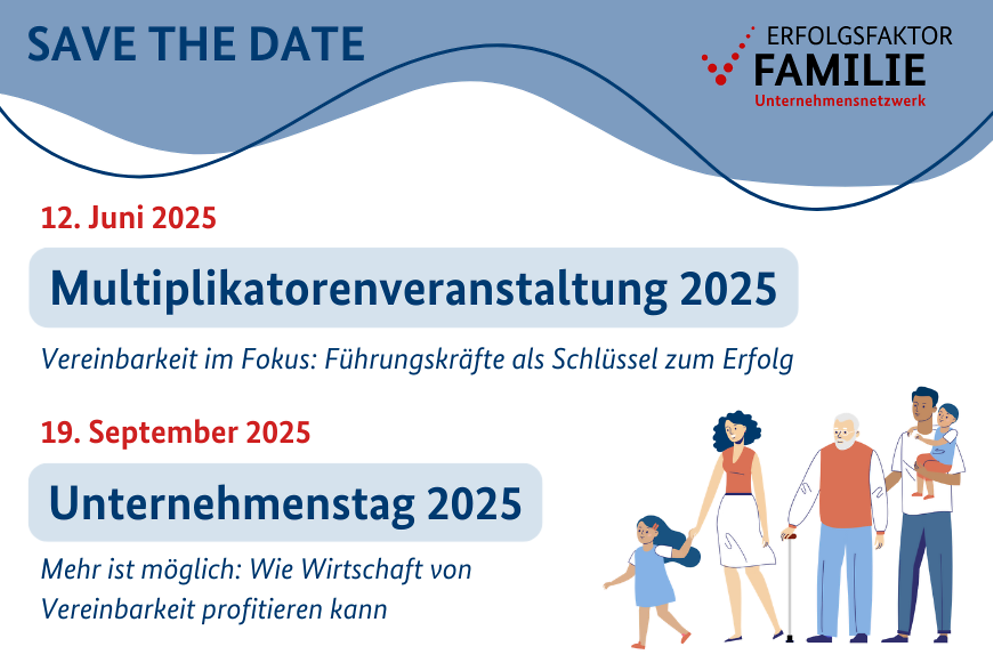 Zu sehen ist ein Bild mit Text in dem auf zwei Termine von Veranstaltungen hingewiesen wird