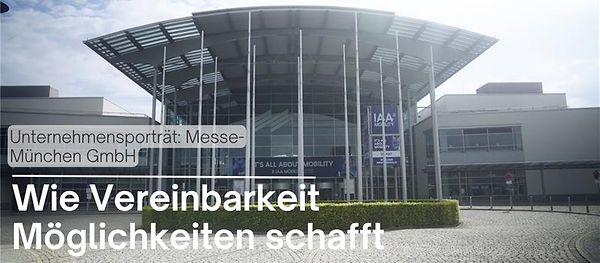 Zu sehen ist das Firmengebäude der Messe München
