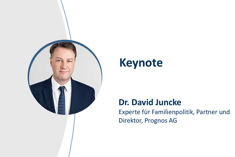Porträt vom Vortragenden Dr. Juncke von der Prognos AG.