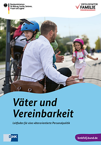 Zu sehen ist das Titelbild vom aktualisierten Väterleitfaden